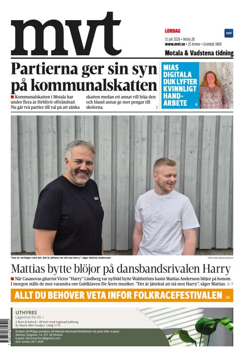 Motala Vadstena Tidning 11.7.2026