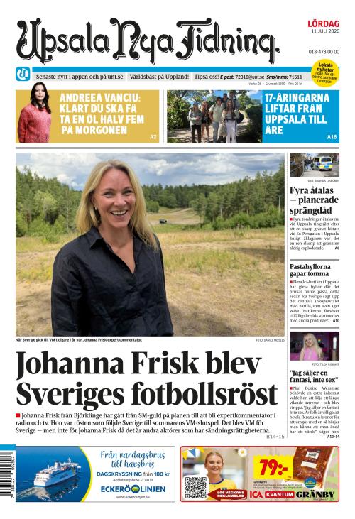 Upsala Nya Tidning 11.7.2026