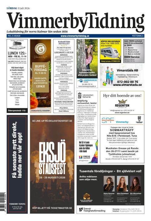 Vimmerby Tidning / Kinda-Posten 11.7.2026
