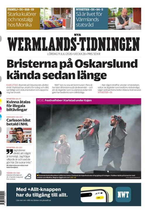 Nya Wermlands-Tidningen 11.7.2026