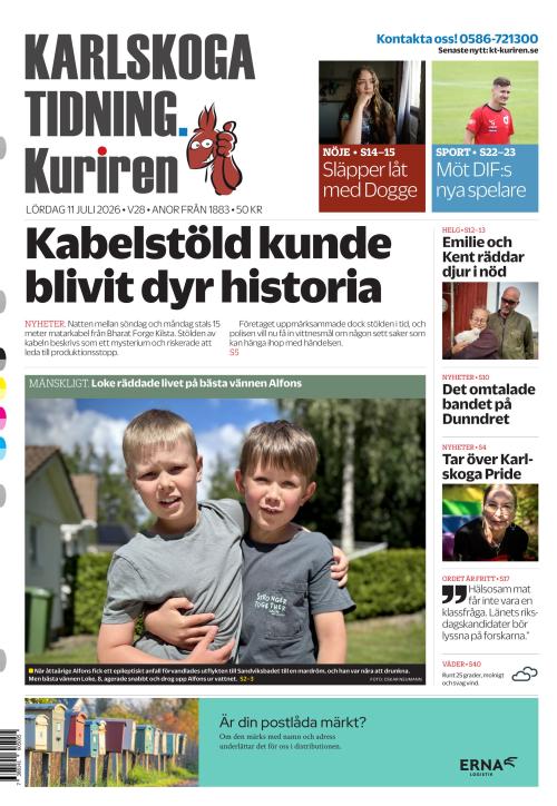 Karlskoga Tidning-Kuriren 11.7.2026