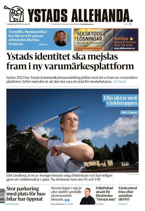 Ystads Allehanda 11.7.2026