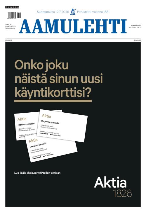 Aamulehti 12.7.2026