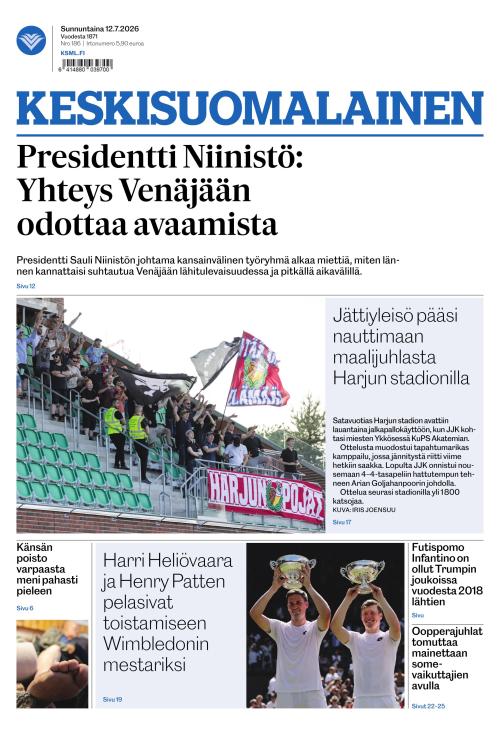 Keskisuomalainen 12.7.2026