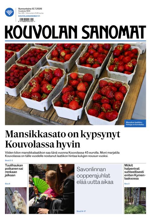 Kouvolan Sanomat 12.7.2026