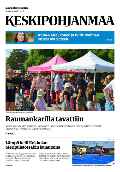 Keskipohjanmaa 12.7.2026
