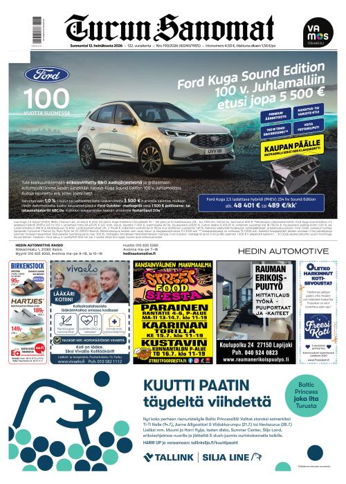 Turun Sanomat 12.7.2026