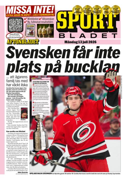 Aftonbladet Sportbladet 13.7.2026