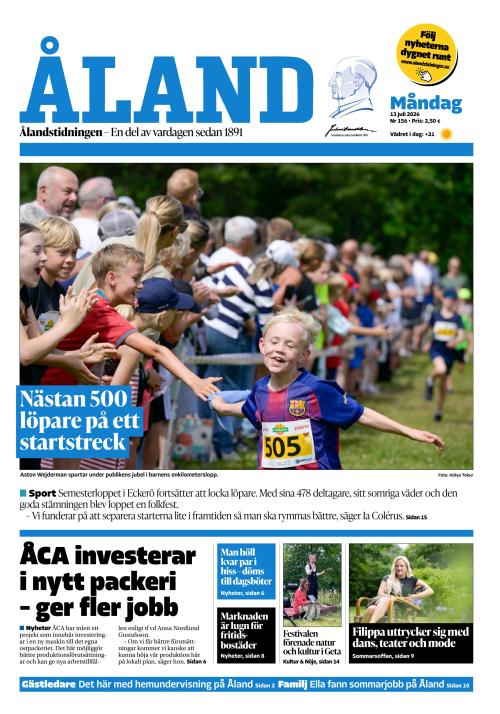 Ålandstidningen 13.7.2026