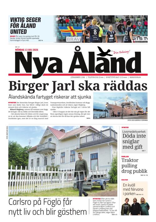 Nya Åland 13.7.2026