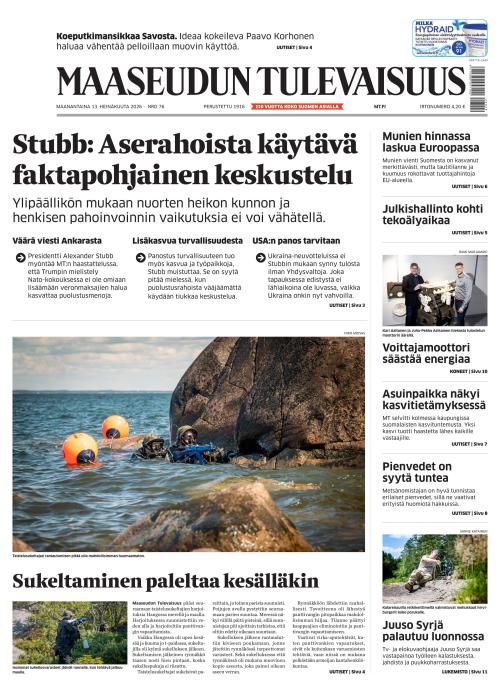 Maaseudun Tulevaisuus 13.7.2026