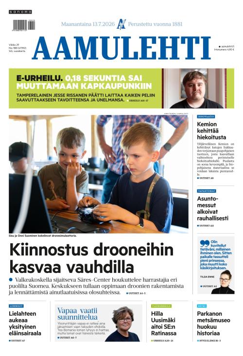 Aamulehti 13.7.2026