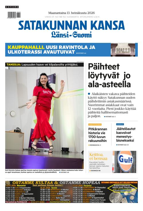Satakunnan Kansa Länsi-Suomi 13.7.2026