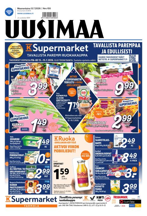 Uusimaa 13.7.2026