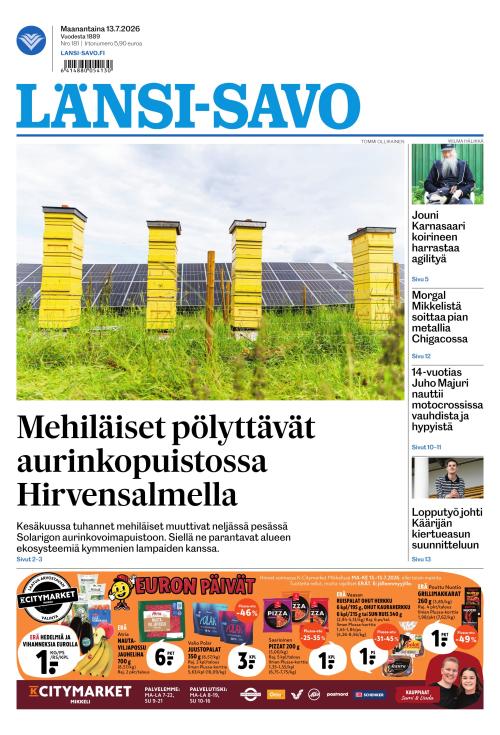 Länsi-Savo 13.7.2026