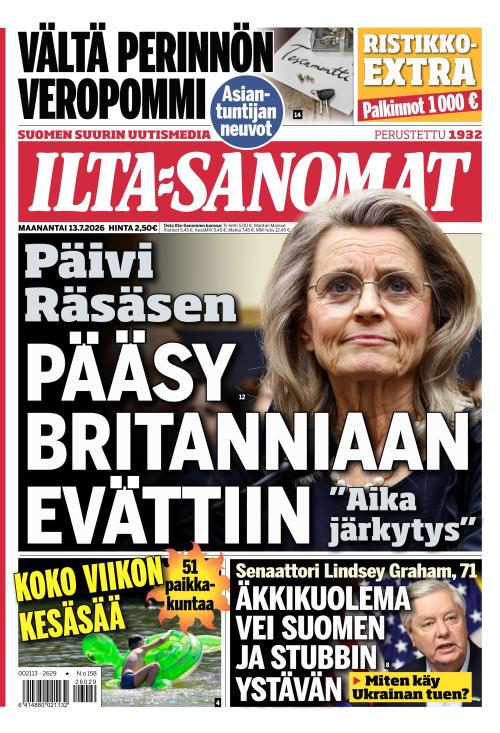 Ilta-Sanomat 13.7.2026