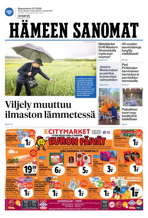 Hämeen Sanomat 13.7.2026
