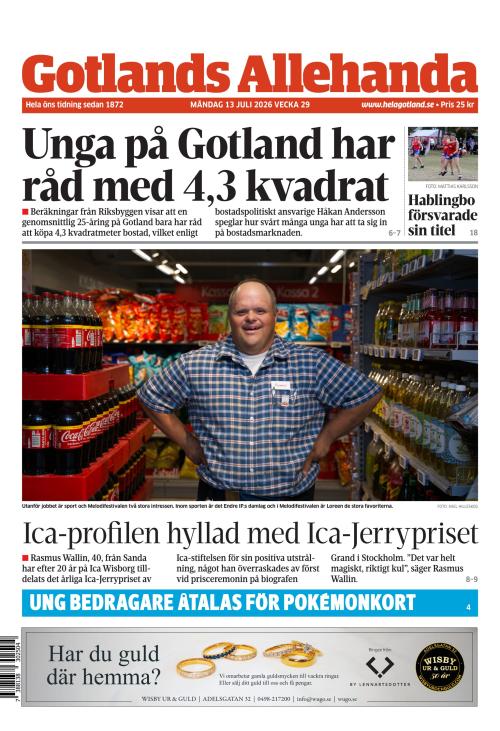 Gotlands Allehanda 13.7.2026