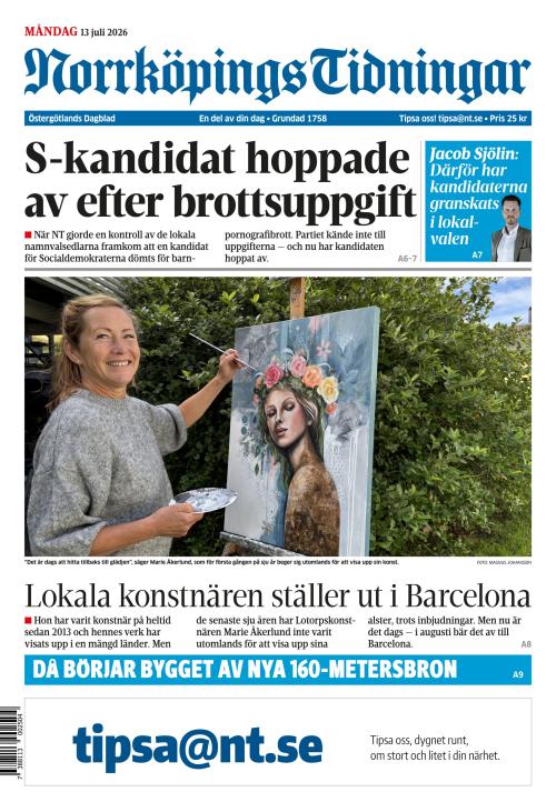 Norrköpings Tidningar 13.7.2026