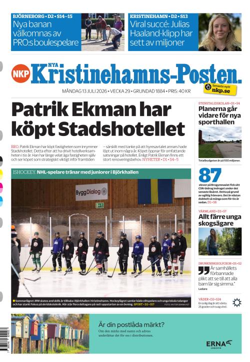Nya Kristinehamns-Posten 13.7.2026