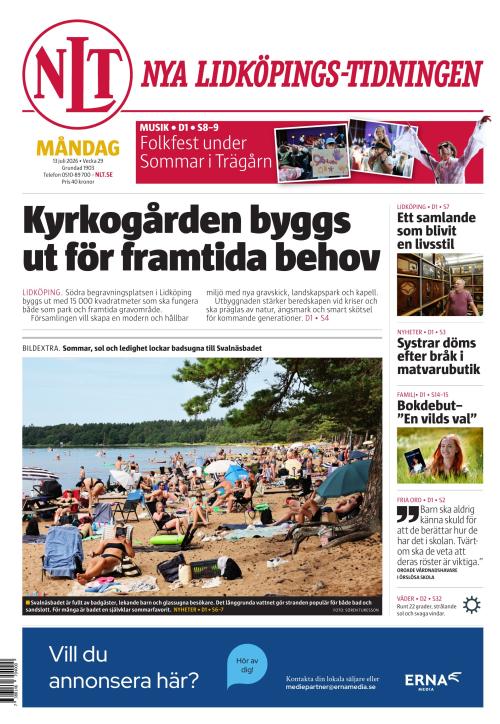 Nya Lidköpings-Tidningen 13.7.2026