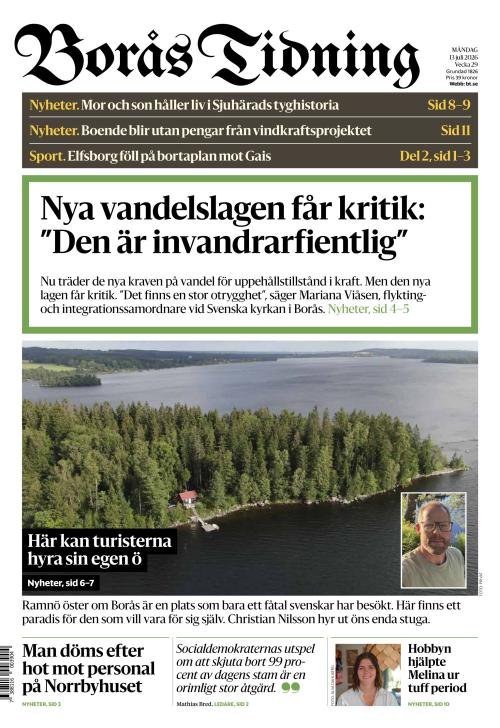 Borås Tidning 13.7.2026