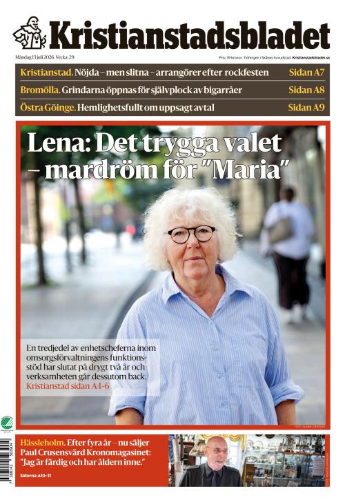 Kristianstadsbladet 13.7.2026