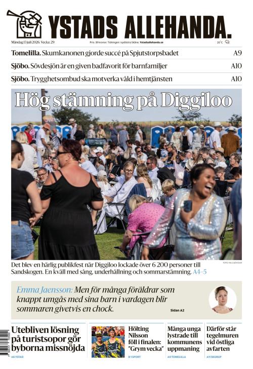 Ystads Allehanda 13.7.2026