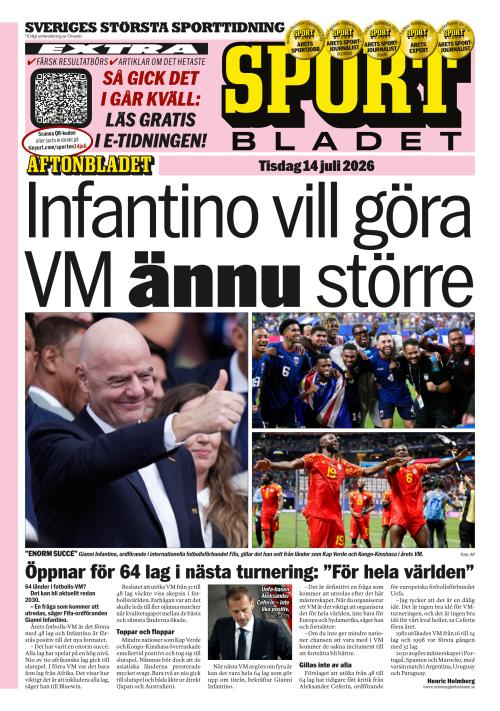 Aftonbladet Sportbladet 14.7.2026