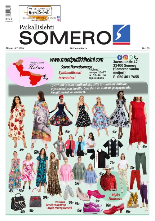 Paikallislehti Somero 14.7.2026