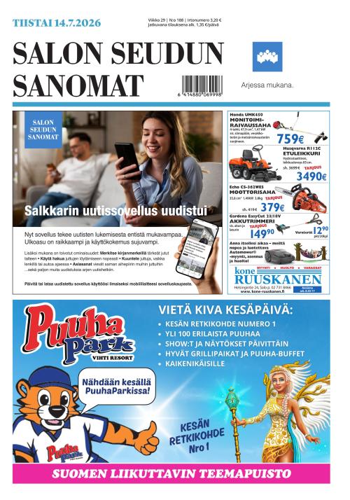 Salon Seudun Sanomat 14.7.2026
