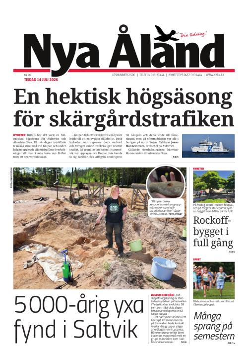 Nya Åland 14.7.2026