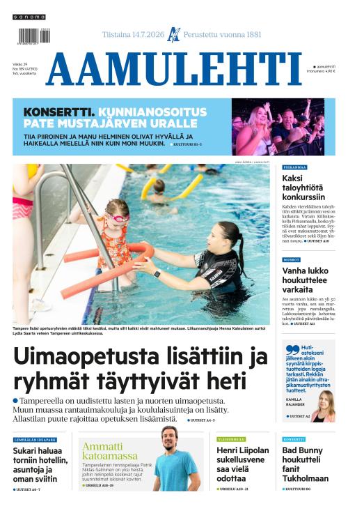 Aamulehti 14.7.2026