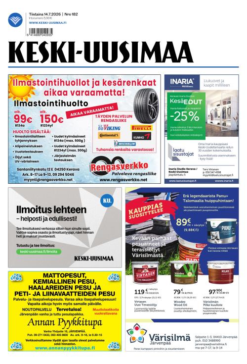 Keski-Uusimaa 14.7.2026