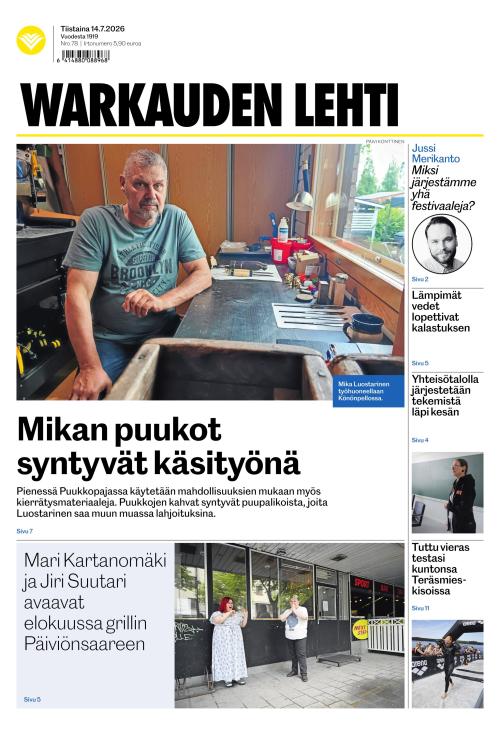Warkauden Lehti 14.7.2026