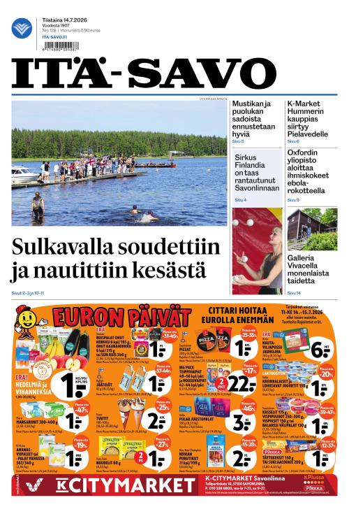 Itä-Savo 14.7.2026