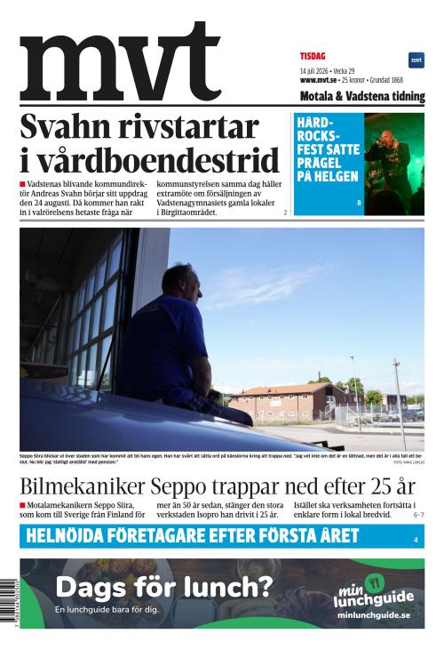 Motala Vadstena Tidning 14.7.2026