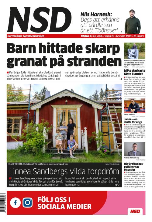 Norrländska Socialdemokraten 14.7.2026