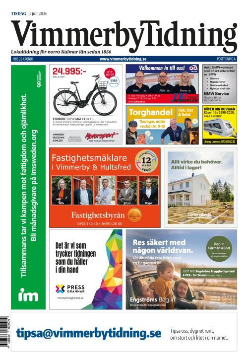 Vimmerby Tidning / Kinda-Posten 14.7.2026