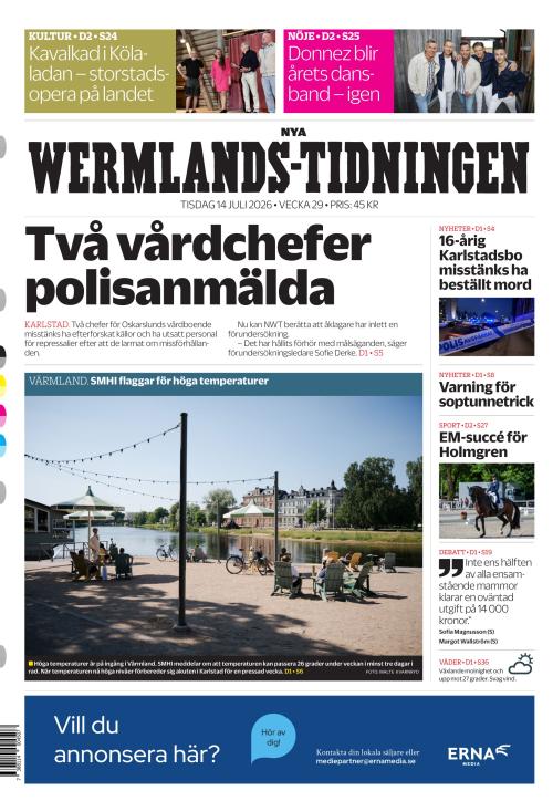 Nya Wermlands-Tidningen 14.7.2026