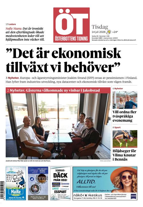 Österbottens Tidning 14.7.2026