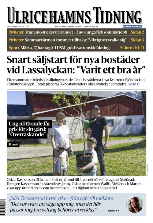 Ulricehamns Tidning 14.7.2026