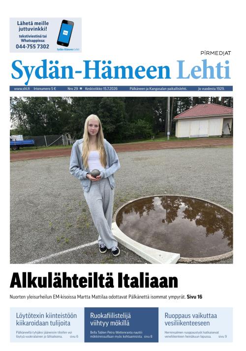 Sydän-Hämeen Lehti 15.7.2026