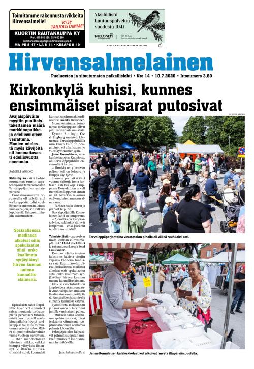 Hirvensalmelainen 6.10.2026