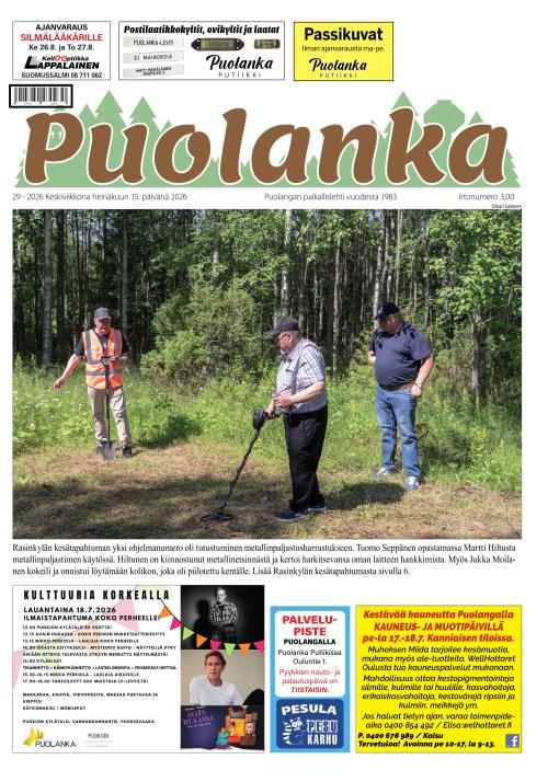 Puolanka-lehti 15.7.2026