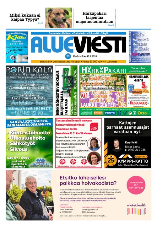 Alueviesti 15.7.2026