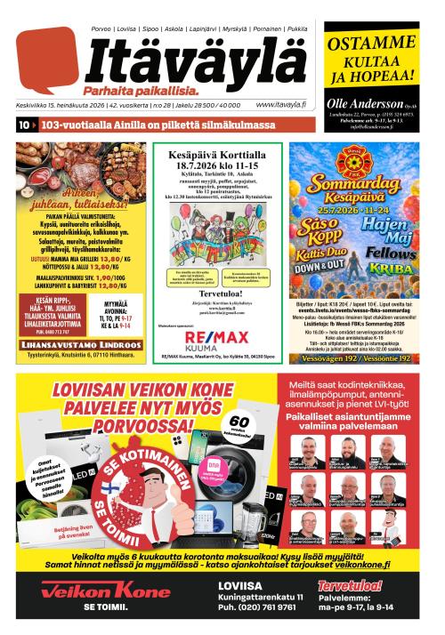 Itäväylä 15.7.2026