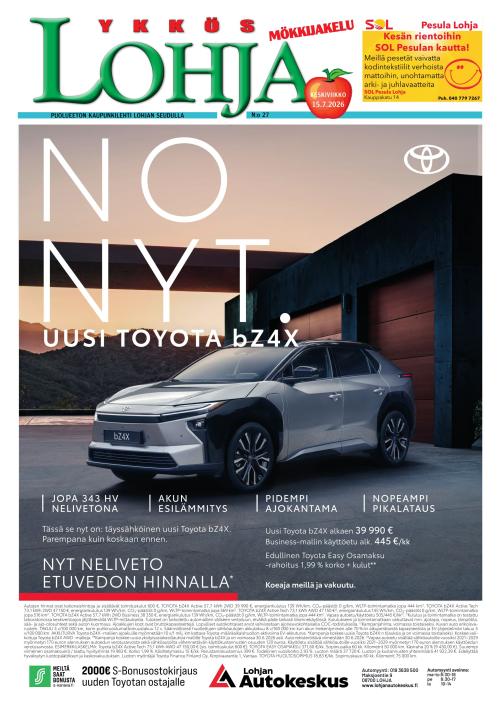 Kaupunkilehti Ykkös-Lohja 29/2026
