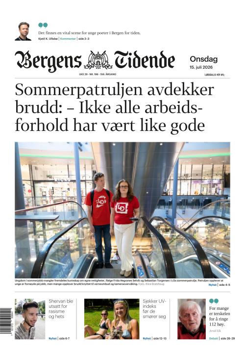 Bergens Tidende 15.7.2026