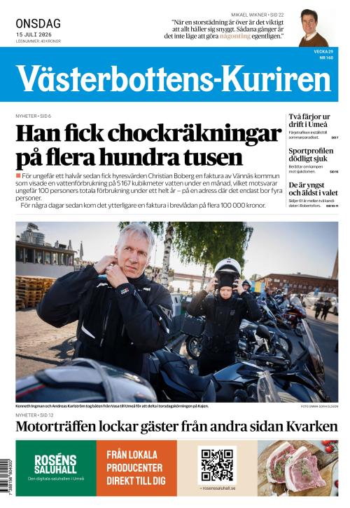 Västerbottens-Kuriren (SE) 15.7.2026
